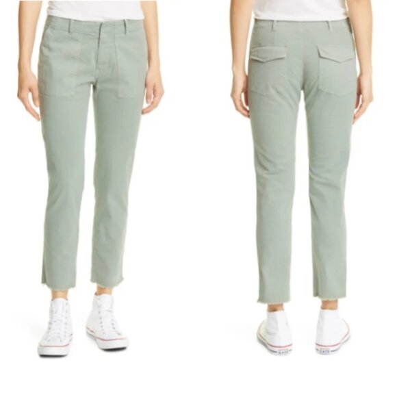 Nili Lotan Jenna Pants in Dark Sage 4 - Picture 1 of 10